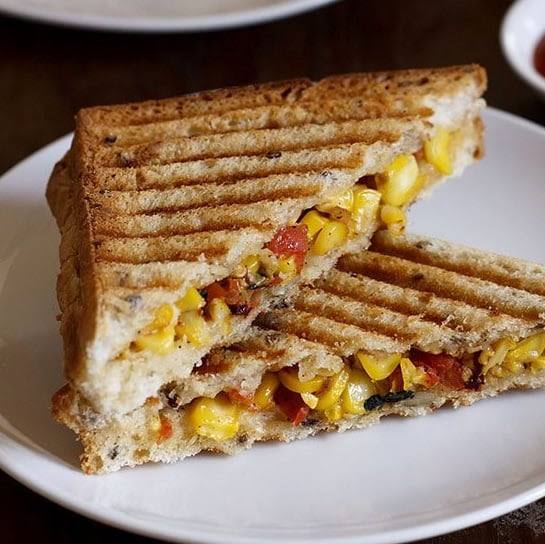 Creamy  Corn Sandwich