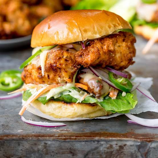 Chicken Butter Masala Burger