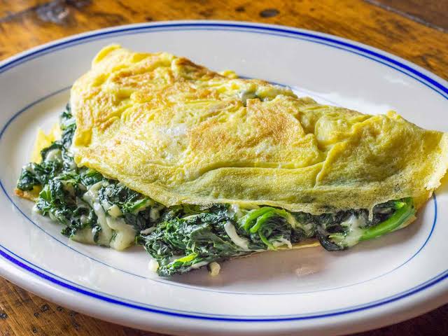 Spinach omelet